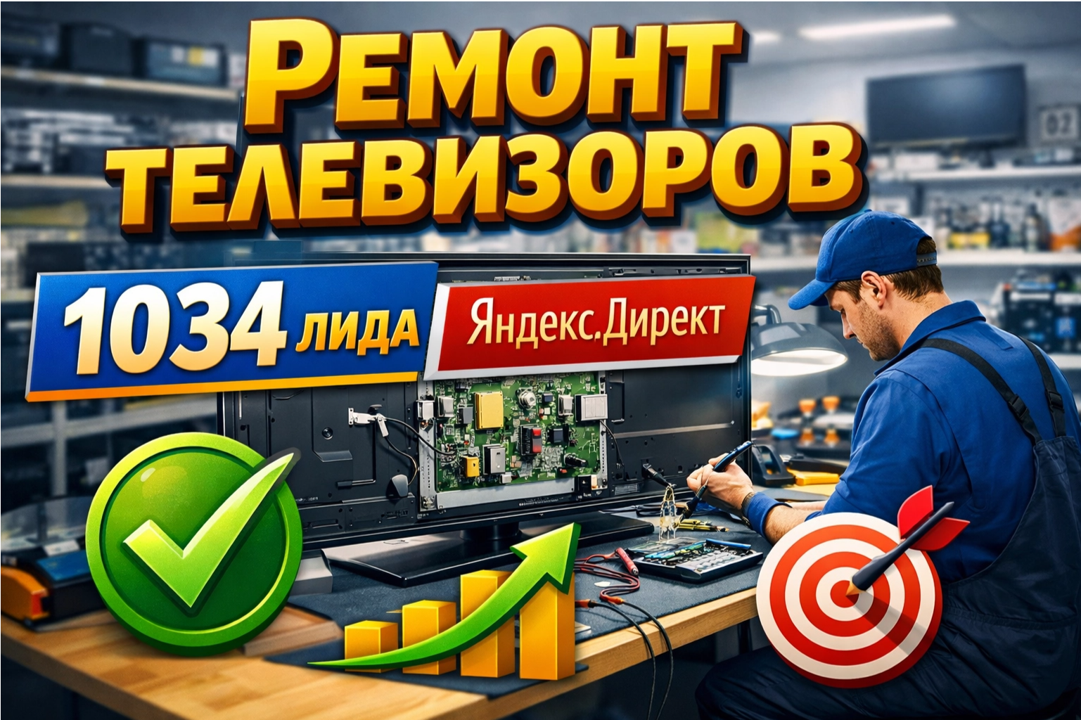 кейс ремонт  телевизоров