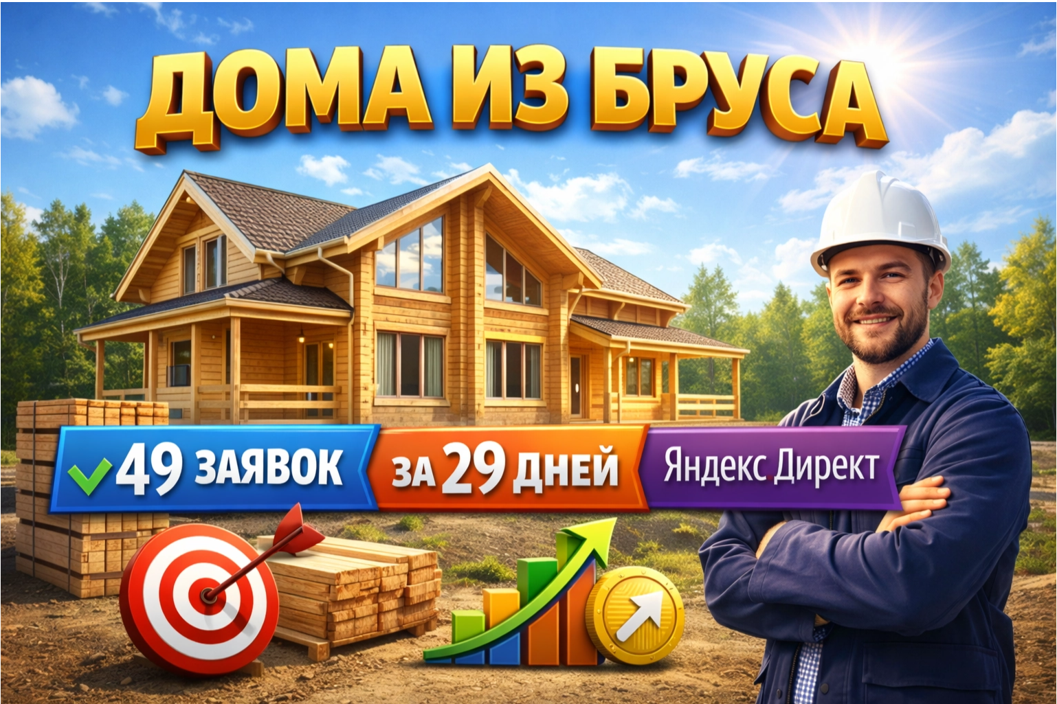 Кейс Строительство домов из бруса