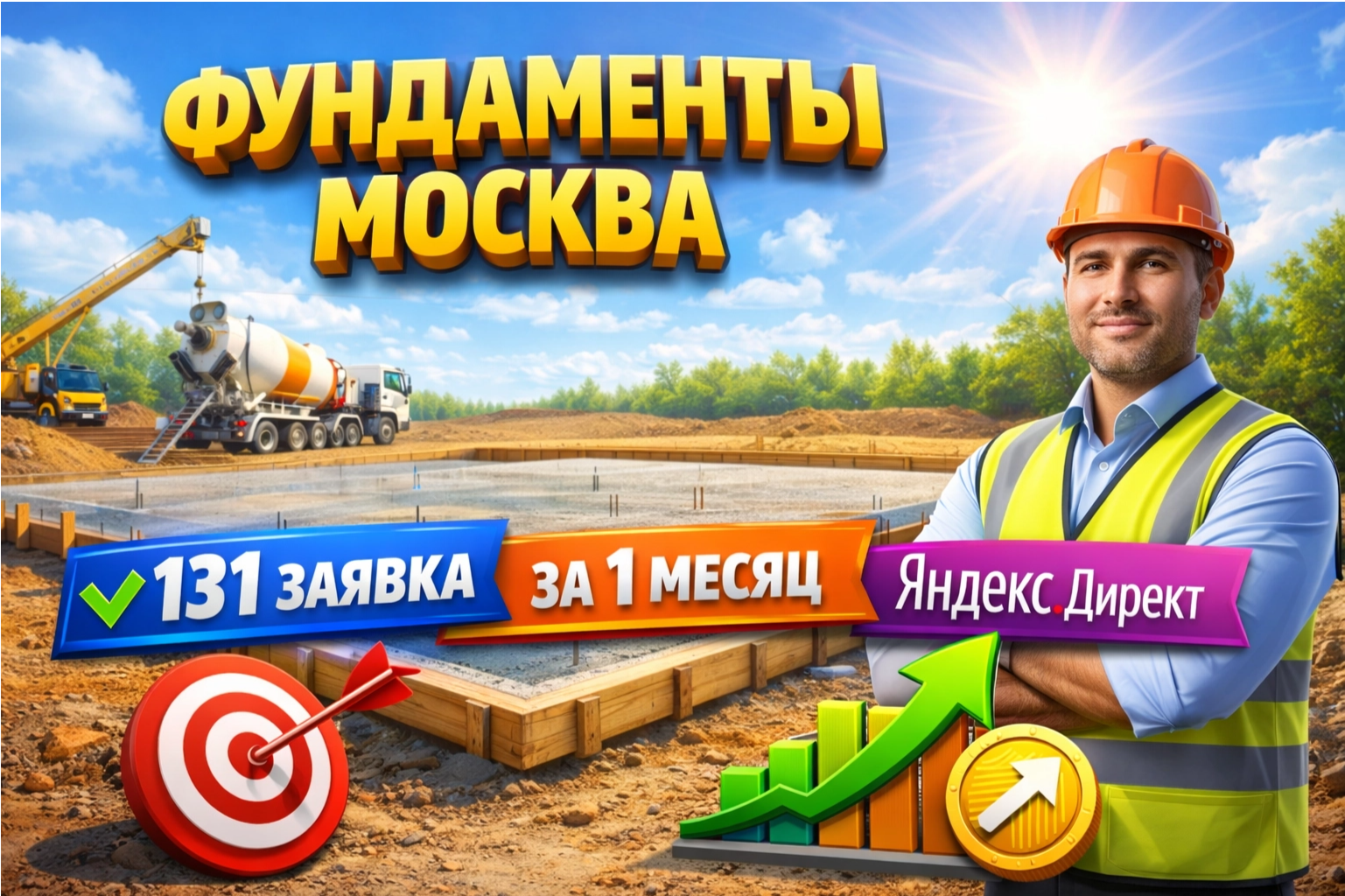 кейс Строительство фундаментов в Москве и МО